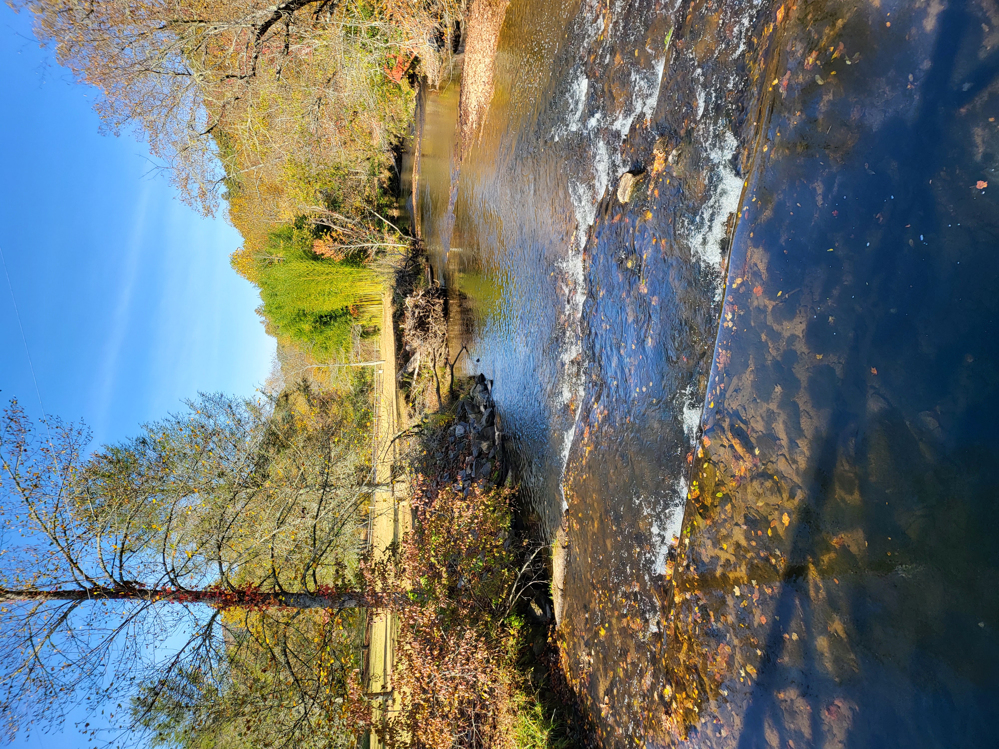 Toccoa River access at Fish Head Lodge
